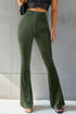 'Ruth' Ribbed High Waist Flare Pants - Celes Fashion